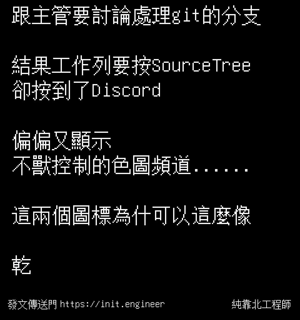跟主管要討論處理git的分支

結果...